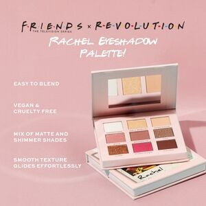 Makeup Revolution × FRIENDS Rachel Eyeshadow Palette - Gold Pinkand Brown Shades